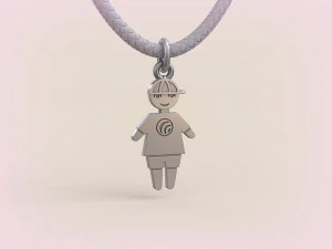 Pendants - Boy and Girl - 10 3D Print Model