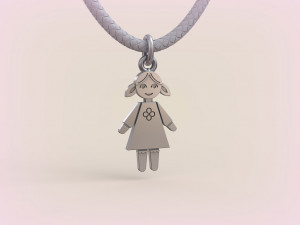 Pendants - Boy and Girl - 10 3D Print Model