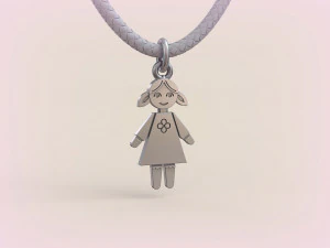 Pendants - Boy and Girl - 10 3D Print Model