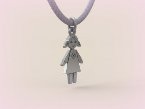 Pendants - Boy and Girl - 10 3D Print Model