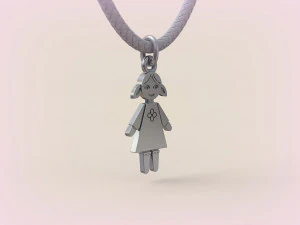 Pendants - Boy and Girl - 10 3D Print Model