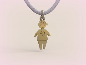 Pendants - Boy and Girl - 10 3D Print Model