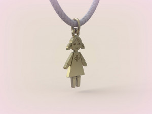 Pendants - Boy and Girl - 10 3D Print Model