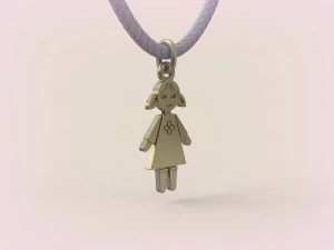 Pendants - Boy and Girl - 10 3D Print Model