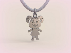 Pendants - Boy and Girl - 11 3D Baskı Modeli