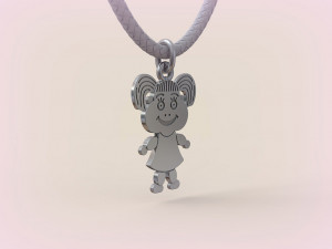Pendants - Boy and Girl - 11 3D Baskı Modeli
