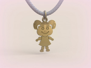 Pendants - Boy and Girl - 11 3D Baskı Modeli