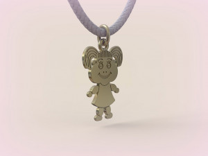 Pendants - Boy and Girl - 11 3D Baskı Modeli