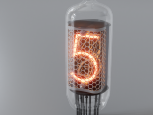 Nixie tube Model 3D