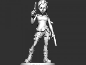 Lara Croft Modello di stampa 3D