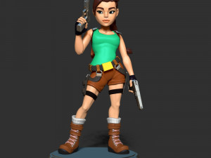 Lara Croft Modello di stampa 3D