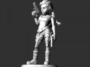 Lara Croft 3D Print Model