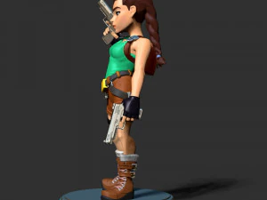 Lara Croft 3D Print Model