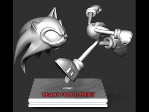 Sonic the Hedgehog 2 Fanart 3D Принт Модель