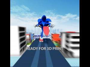 Sonic the Hedgehog 2 Fanart 3D Принт Модель