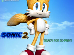 Хвости - Їжак Сонік 2 Фанарт 3D Принт Модель