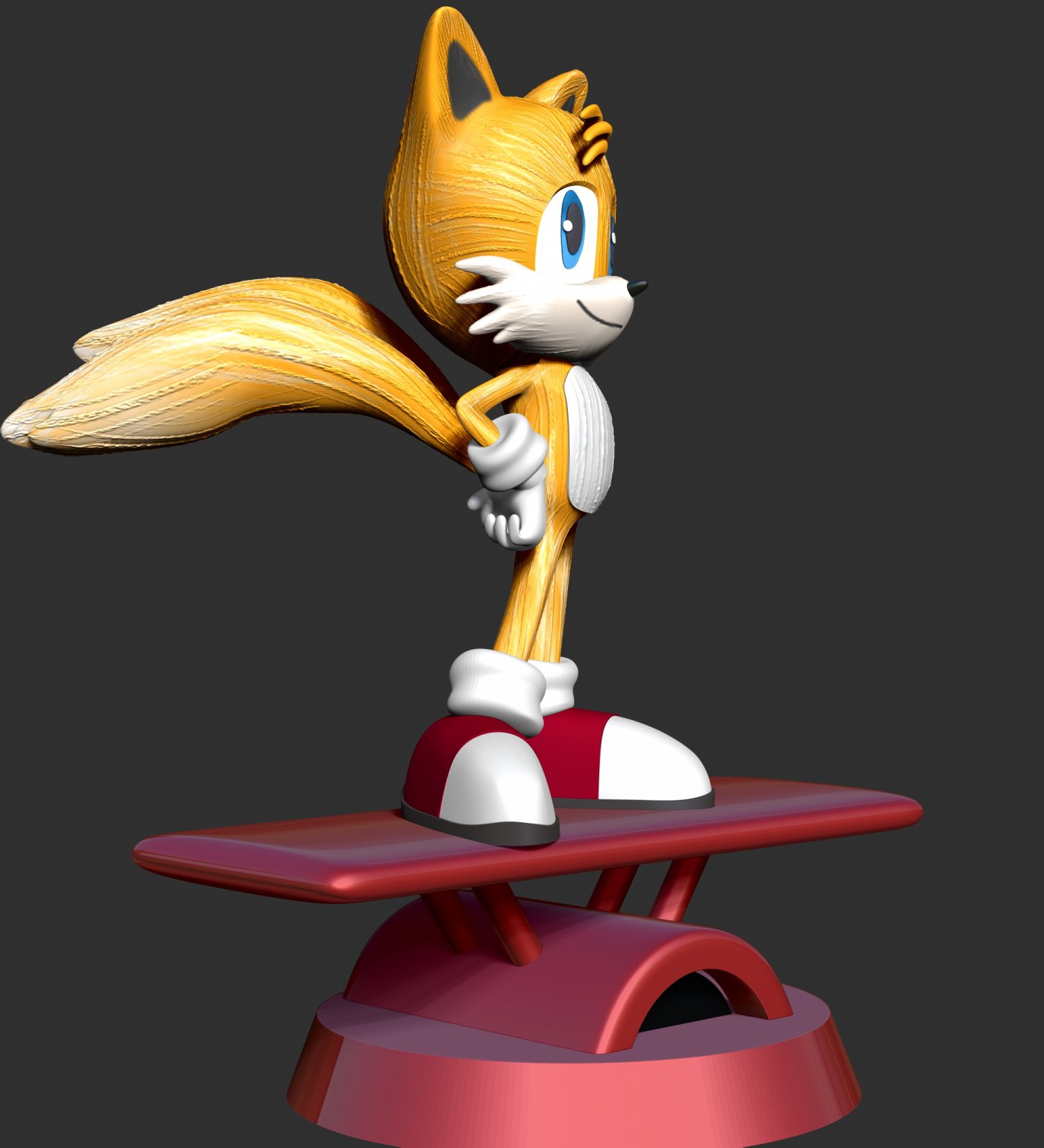 Tails- Sonic the Hedgehog 2 Fanart 3D model 3D printable