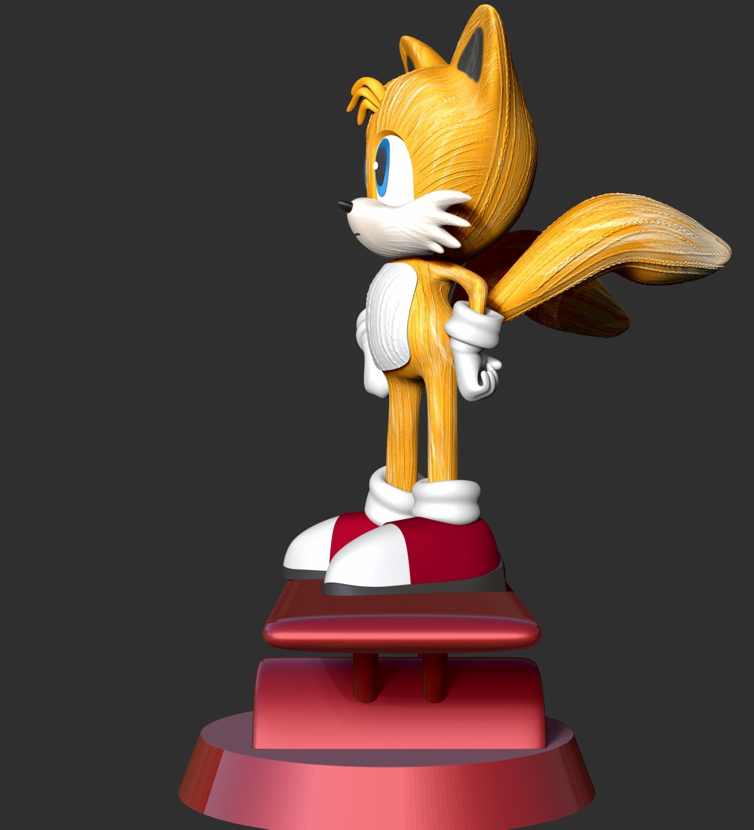 Tails- Sonic the Hedgehog 2 Fanart 3D model 3D printable