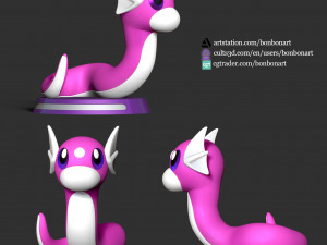 Dratini - Pokemon Go 3D Принт Модель