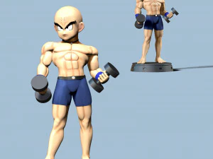 Krilin - Dragon Ball Fanart Modelo de impresión 3D
