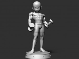 Krillin - Dragon Ball Fanart 3Dプリントモデル