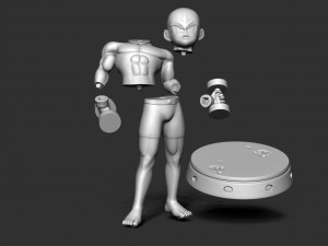 Krillin - Dragon Ball Fanart 3Dプリントモデル