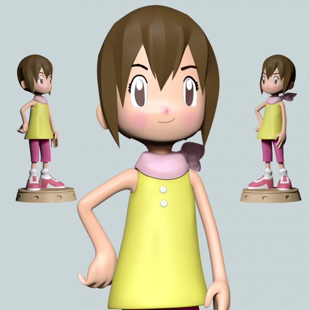 Digimon - Kari Modelo de impresión 3D .c4d .max .obj .3ds .fbx .stl .blend 