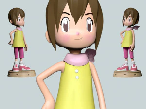 Digimon - Kari 3D Druckmodell