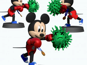Mickey Mouse - Boxe Modèles 3D en vedette