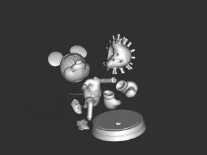 Mickey Mouse - Boxing 3D Print Model