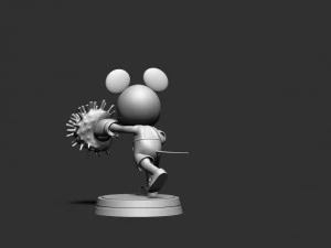 Mickey Mouse - Boxing 3D Print Model