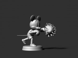 Mickey Mouse - Boxing Modelo de Impressão 3D