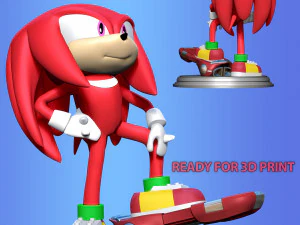 Knuckles - Sonic the Hedgehog 2 Fanart 3D Print Model