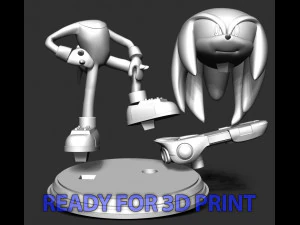 Knuckles - Sonic the Hedgehog 2 Fanart 3D Print Model