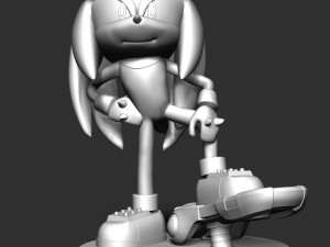 Knuckles - Sonic the Hedgehog 2 Fanart 3D-Druckmodell