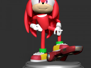 Knuckles - Sonic the Hedgehog 2 Fanart 3D-Druckmodell