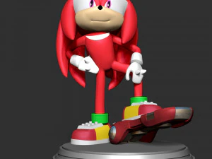 Knuckles - Sonic the Hedgehog 2 Fanart 3D Print Model