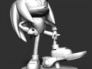 Knuckles - Sonic the Hedgehog 2 Fanart 3D-Druckmodell