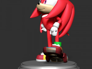 Knuckles - Sonic the Hedgehog 2 Fanart 3D-Druckmodell