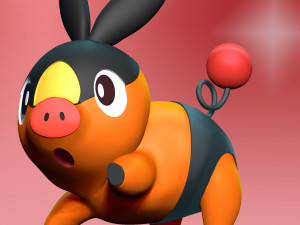 Tepig - Pokemon Go 3D Принт Модель