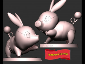 Tepig - Pokemon Go 3D Принт Модель
