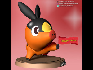 Tepig - Pokemon Go 3D Принт Модель