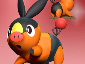 Tepig - Pokemon Go 3D Print Model