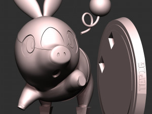 Tepig - Pokemon Go 3D Принт Модель