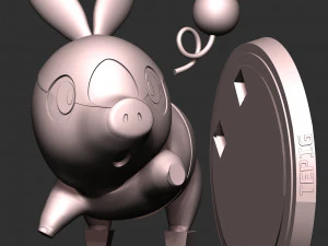 Tepig - Pokemon Go 3D Print Model