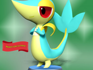 Snivy - Pokemon Go 3D Druckmodell