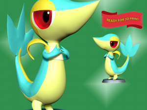 Snivy - Pokemon Go 3D Druckmodell