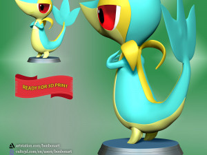 Snivy - Pokemon Go 3D Druckmodell