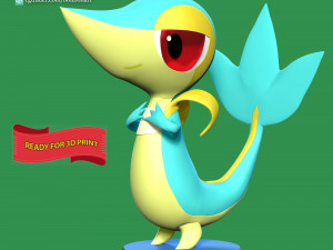 Snivy - Pokemon Go 3D Druckmodell