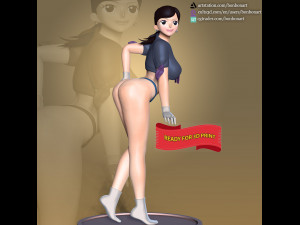 Girl With Swimsult 3D Print Model